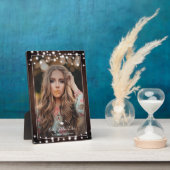 Rustic String Lights Afstuderen Fotoplaat (Zijkant)