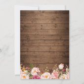 Rustic String Lights Baby shower Kaart (Achterkant)