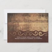 Rustic String Lights Bridal Shower Invitations Kaart (Achterkant)