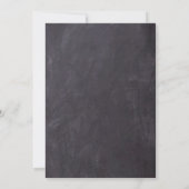 Rustic String Lights Chalkboard Slate Wedding Save The Date (Achterkant)