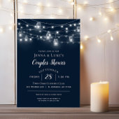 Rustic String Lights Couples Douche Invitation