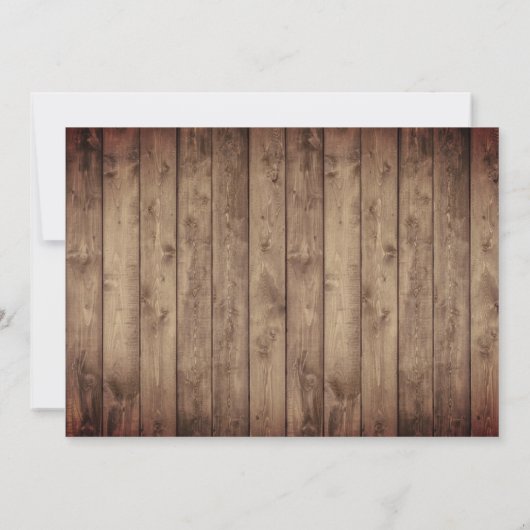 Rustic String Lights Land Floral Vrijgezellenfeest Kaart (Achterkant)