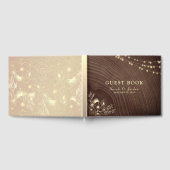 Rustic String Lights Mariage livre d'invité (Complet)