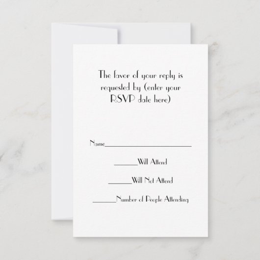  Rustic String Lights Navy Blue Wedding RSVP Kaartje (Achterkant)