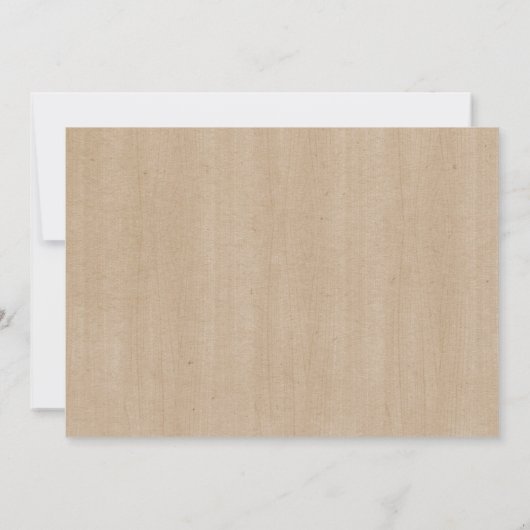 Rustic String Lights Post Bruiloftsbrunch Uitnodig Kaart (Achterkant)