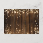 Rustic String Lights QR-code de avond ervoor Informatiekaartje (Achterkant)