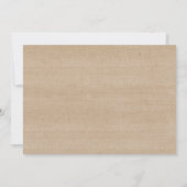 Rustic String Lights Rehearsal Dinner Invites Kaart (Achterkant)