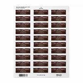 Rustic String Lights Return-adres Etiket (Full Sheet)