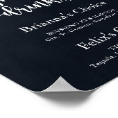 Rustic String Lights Uitzonderlijke Dranken Bord Poster (Hoek)