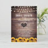 Rustic String Lights Vrijgezellenfeest Kaart (Staand voorkant)