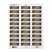 Rustic String Lights Wedding Etiket (Full Sheet)