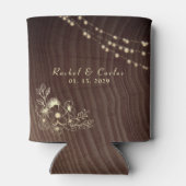 Rustic String Lights Wedding Koelbox Blikjeskoeler (Achterkant)