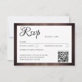 Rustic String Lights Wood & Floral RSVP Wedding  (Dos)