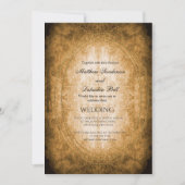  Rustic Style Document Wedding Kaart (Voorkant)