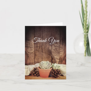 Rustic Succulent and Barn Wood Wedding Bedankt