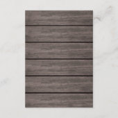 Rustic Succulent Floral Wedding Routebeschrijving Informatiekaartje (Achterkant)