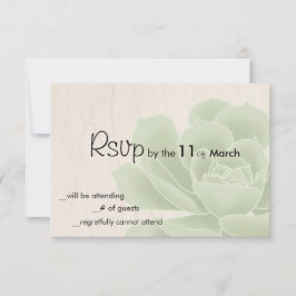 Rustic Succulent RSVP Kaartje