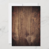 Rustic Succulents and Barn Wood Wedding Kaart (Achterkant)
