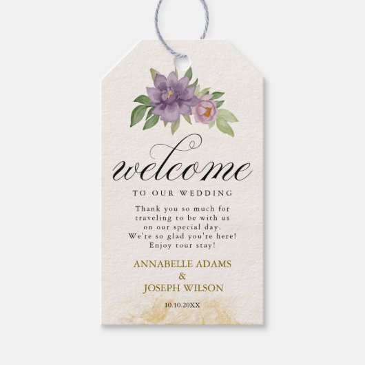 Rustic Summer aesthetic Wildflower Wedding Cadeaulabel (Voorkant)