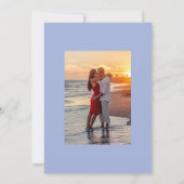 Rustic Summer Beach Mariage Photo Invitation (Dos)