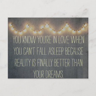 Rustic Summer Fairy Lights Inspirerend Love Briefkaart