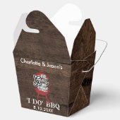 Rustic Summer Verlovingspartij I Do BBQ Bedankdoosjes (Geopend)