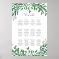 Rustic Summer Wedding Seating Chart
