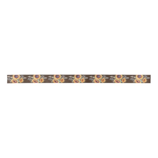 Rustic Sunflower Bloom | Lint (Voorkant)
