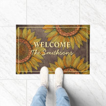 Rustic Sunflower Boho Taupe Persoonlijk welkom