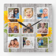 Rustic Sunflower Creëer Your Custom Photo Collage