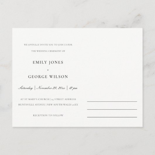 RUSTIC SUNFLOWER EUCALYPTUS PIJNVLOEDING UITNODIGING BRIEFKAART (Achterkant)