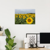 Rustic Sunflower Field Harvest Poster (Thuiskantoor)