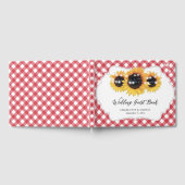 Rustic Sunflower Floral Weddenschap Gastenboek (Volledig)