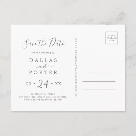 Rustic Sunflower Horizontal Sparen het Briefkaart  (Achterkant)