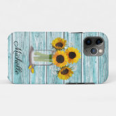 Rustic Sunflower Mason Jar Case-Mate iPhone Case (Achterkant (horizontaal))