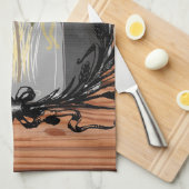 Rustic Sunflower Mason Jar Theedoek (Quarter Fold)