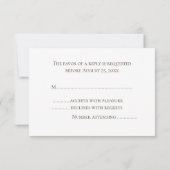 Rustic Sunflower RSVP Aankondiging (Achterkant)