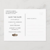Rustic Sunflower Save the Date Photo Briefkaarten (Achterkant)