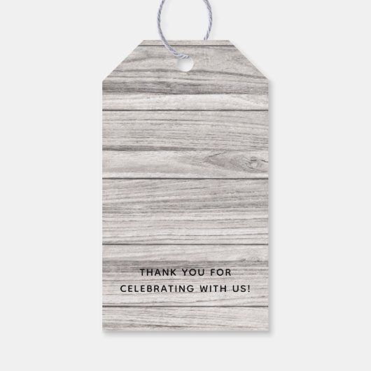 Rustic Sunflower Sip Sip Hooray Favor Cadeaulabel (Achterkant)