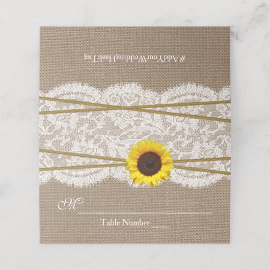 Rustic Sunflower Wedding (Buitenkant ongevouwen)