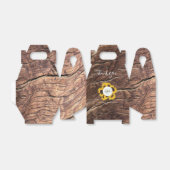 Rustic Sunflower Wedding Bedankdoosjes (Uitgevouwen)