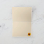 Rustic Sunflower Wedding Bedankt (Binnen)