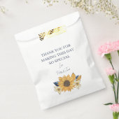 Rustic Sunflower Wedding Bedankt Bedankzakje (Gezegeld)