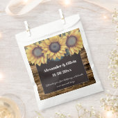 Rustic Sunflower Wedding Bedankzakje (Geknipt)