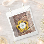Rustic Sunflower Wedding Bedankzakje (Geknipt)