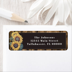 Rustic Sunflower Wedding Etiket
