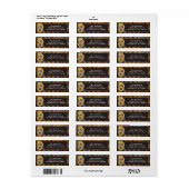 Rustic Sunflower Wedding Etiket (Full Sheet)