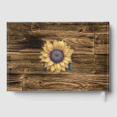 Rustic Sunflower Wedding Gastenboek (Achterkant)
