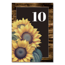 Rustic Sunflower Wedding Kaart