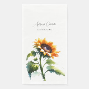 Rustic Sunflower Wedding Napkins Servet